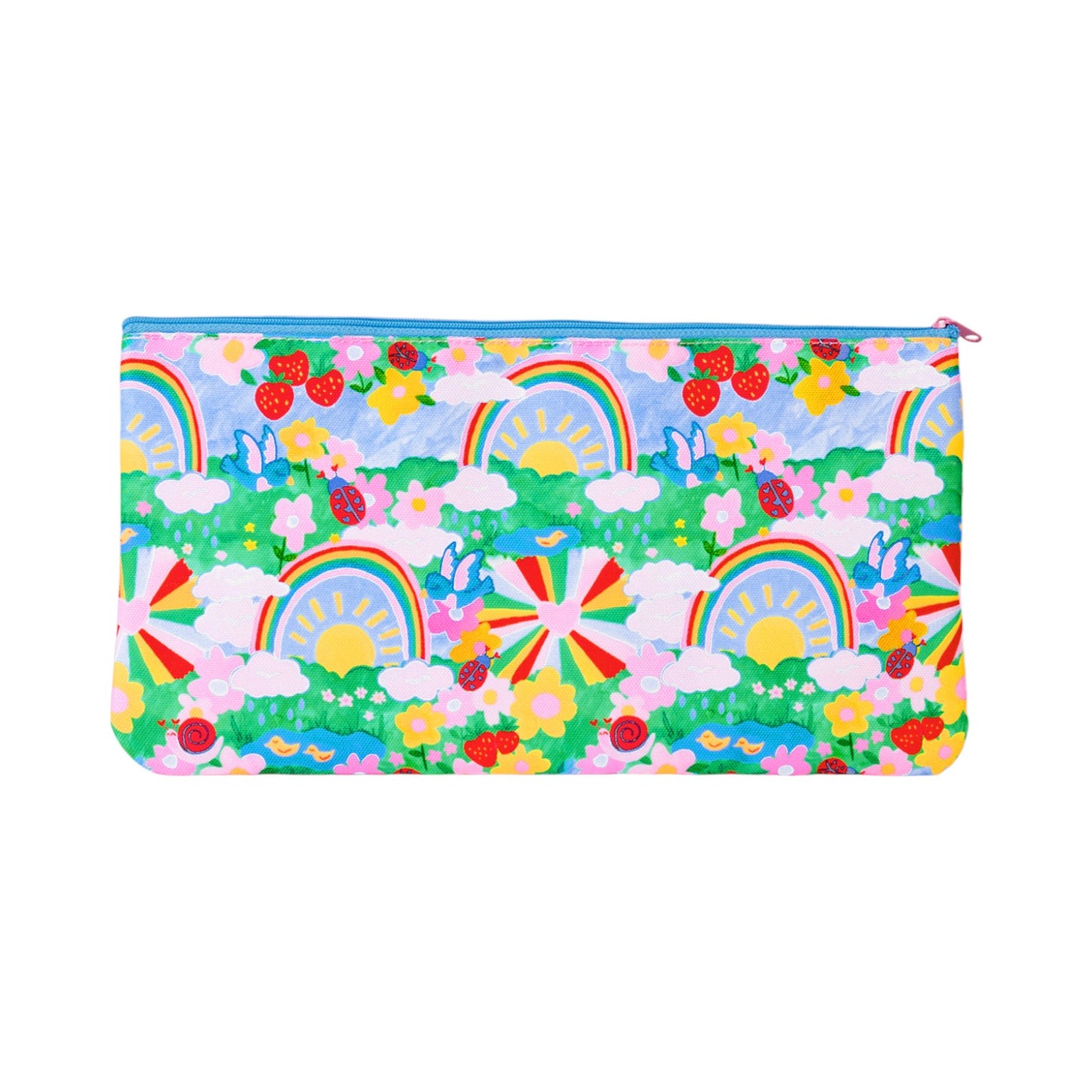 The Somewhere Co Mini ID Pencil Case - Rainbow Garden