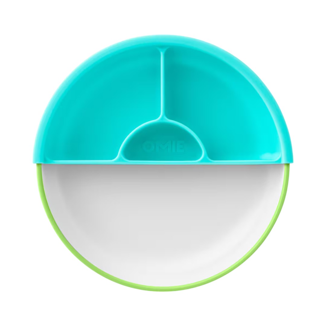 Omie Toddler Plate & Divider - Assorted Colours