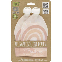 Load image into Gallery viewer, Little Mashies Reusable Yoghurt Pouch 2 Pack - Assorted Designs