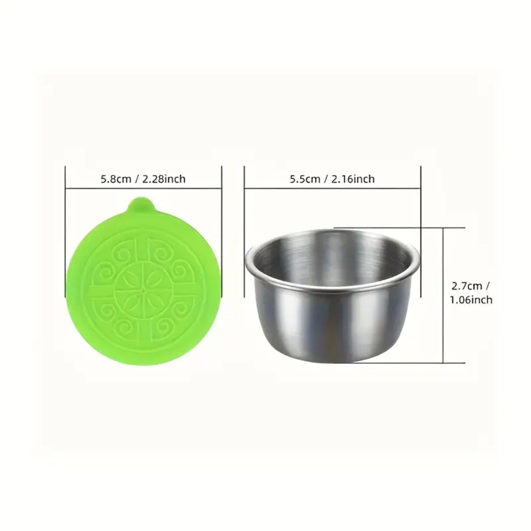 Stainless Steel Dip/Sauce Containers (2 Pack) - Assorted Colours