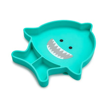 Load image into Gallery viewer, Melii Divided Silicone Suction Plate - Shark