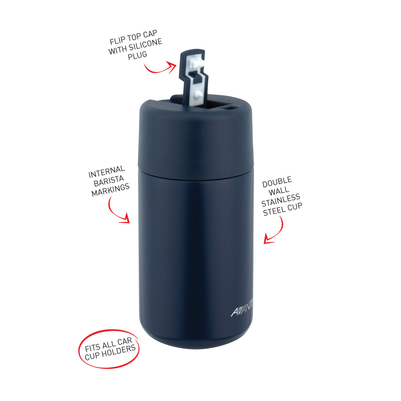 Avanti 400ml Brew Insulated Travel Cup - Assorted Colours *PREORDER*