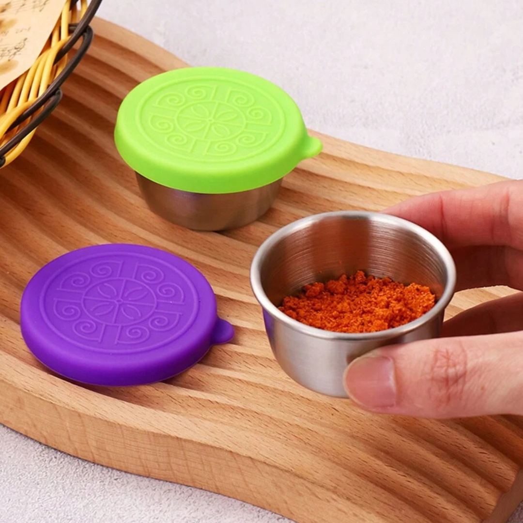 Stainless Steel Dip/Sauce Containers (2 Pack) - Assorted Colours