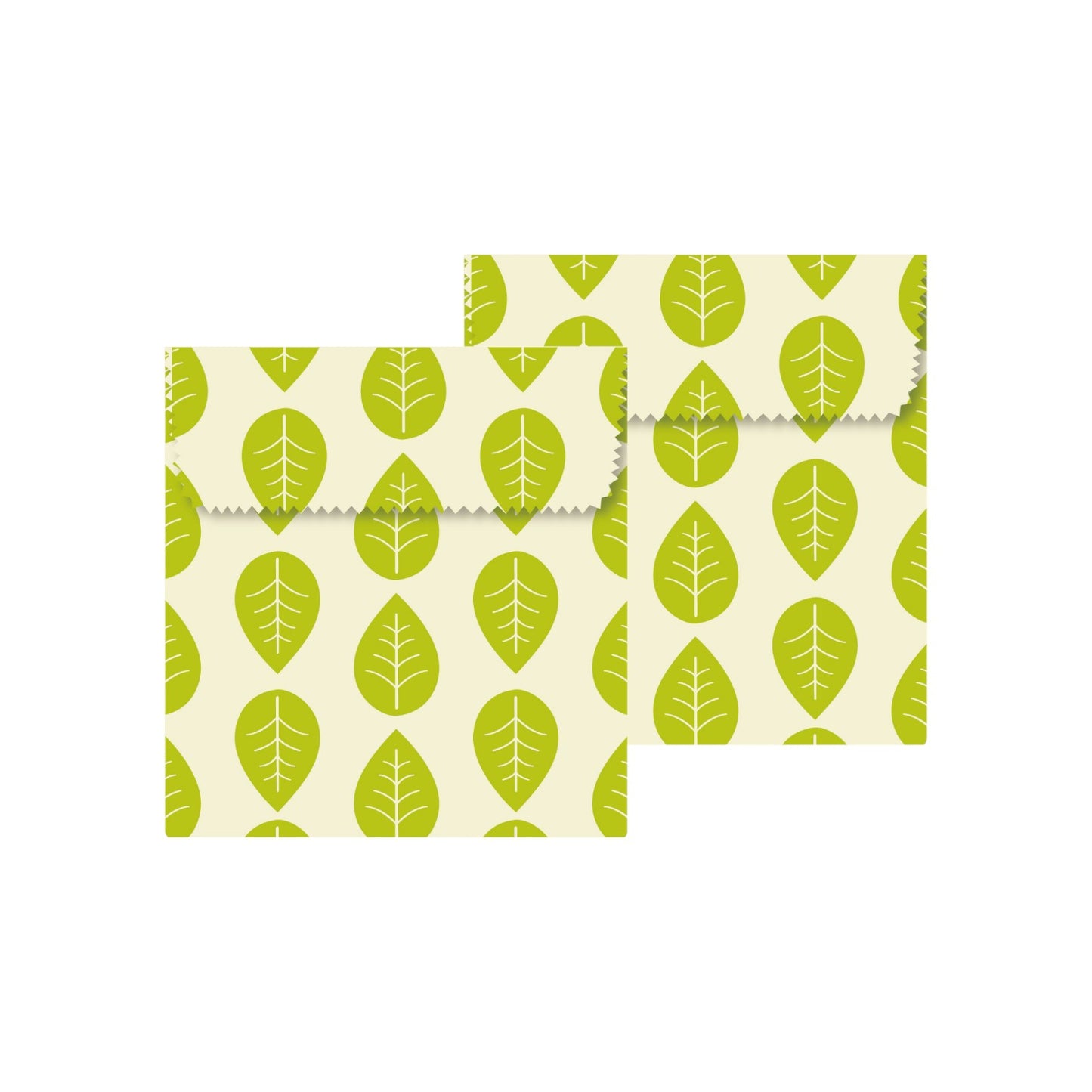 Karlstert Beeswax Sandwich Pouche (2 Pack) - Leaves *PREORDER*