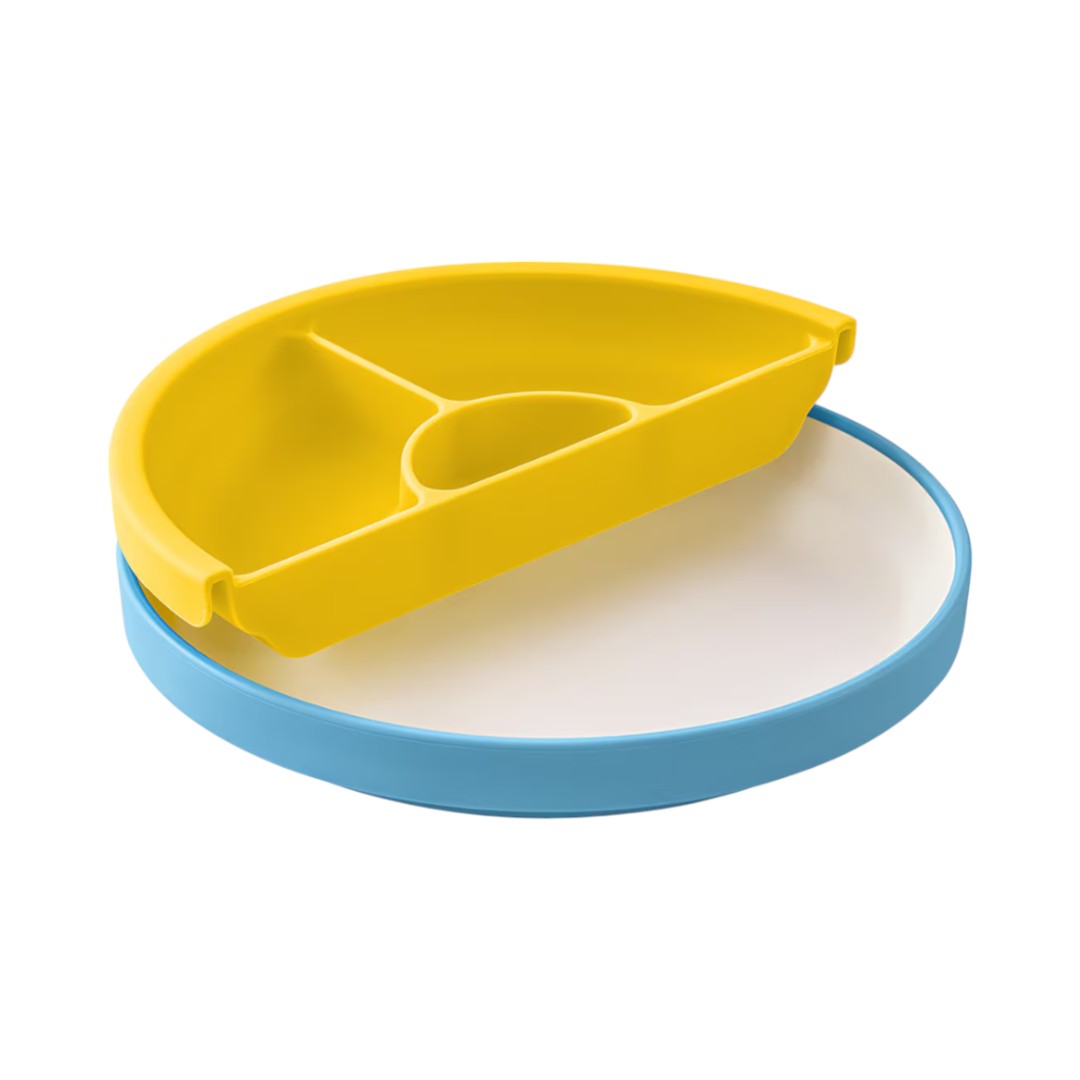 Omie Toddler Plate & Divider - Assorted Colours