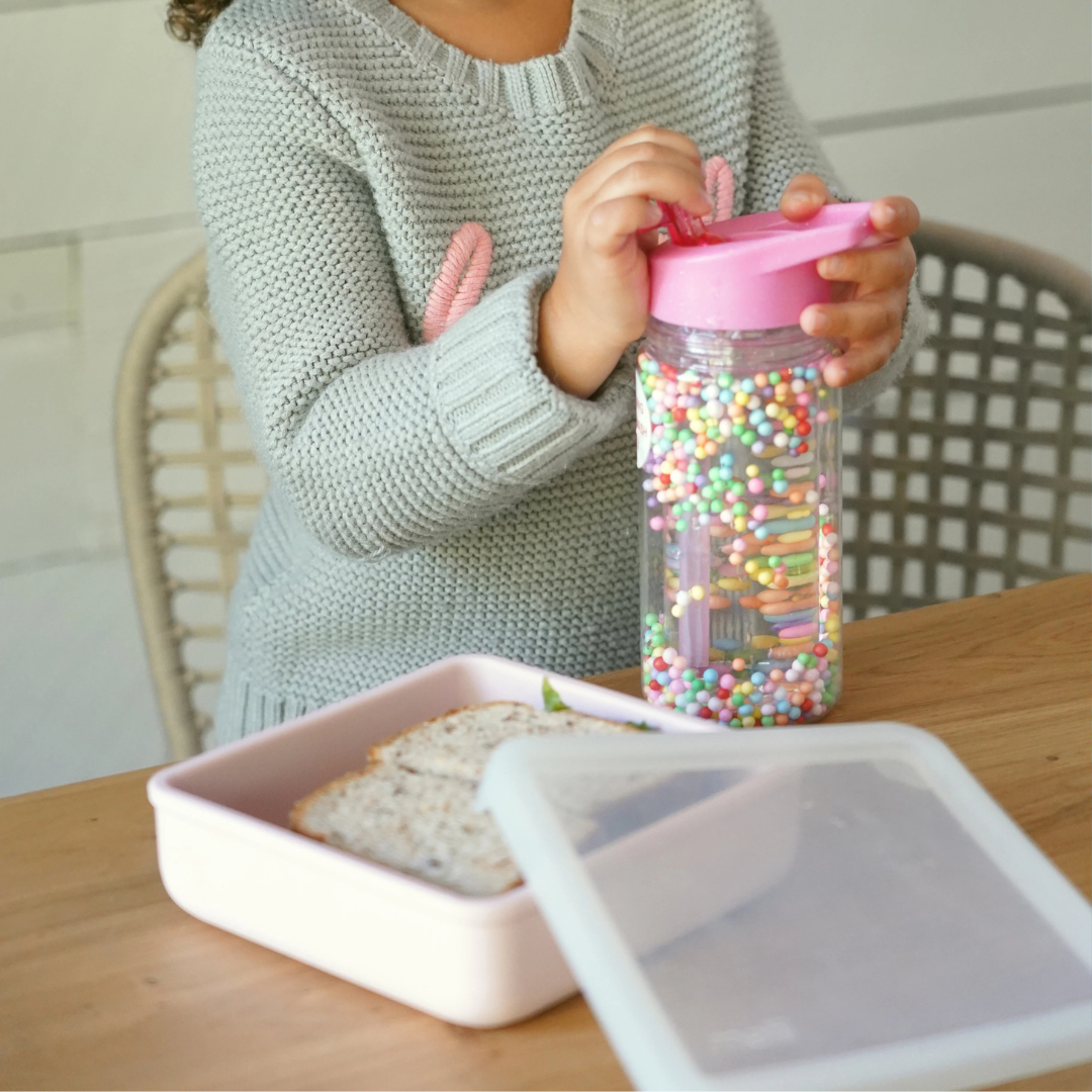 Melii Luxe 790ml Silicone Sandwich Container - Pink