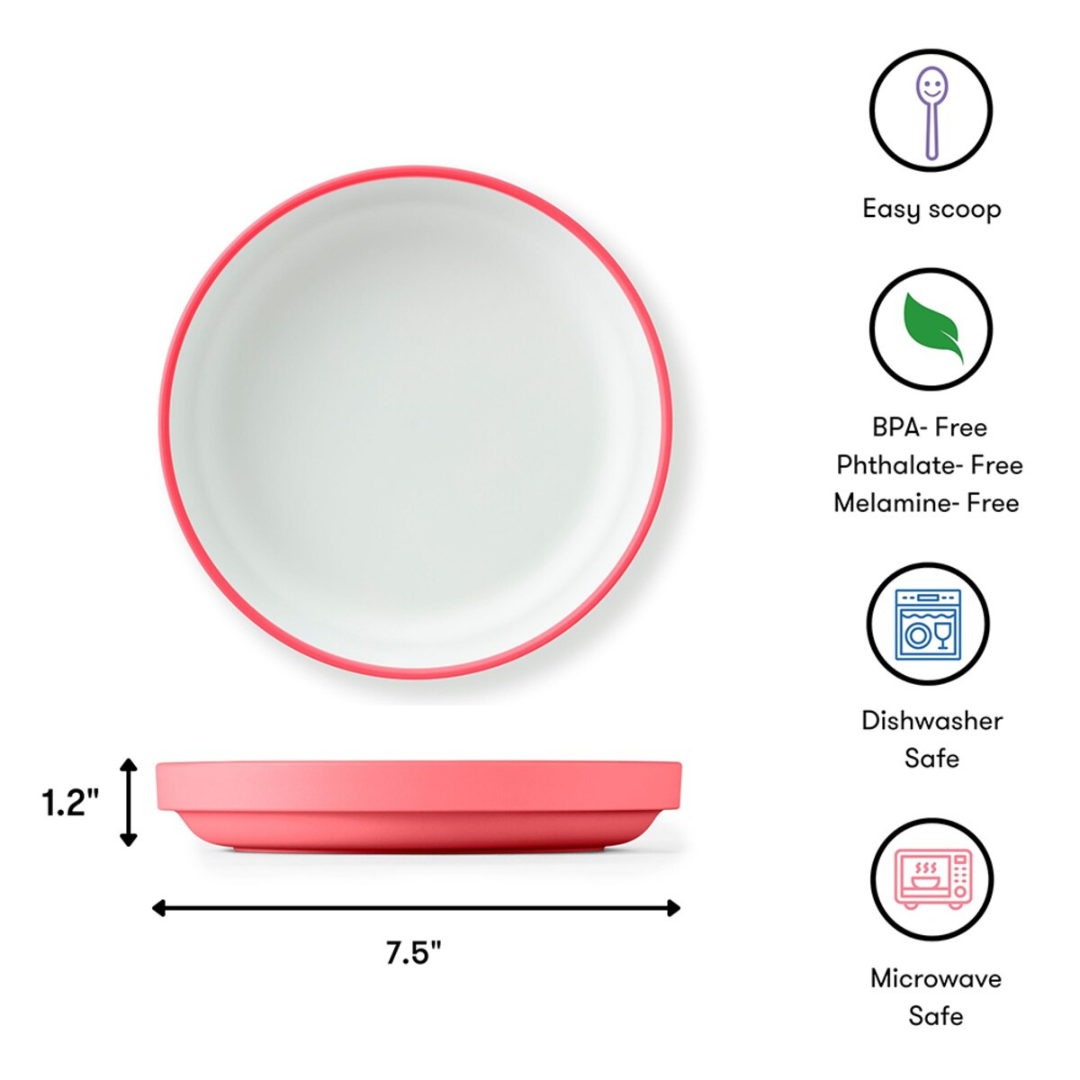 Omie Toddler Plate & Divider - Assorted Colours