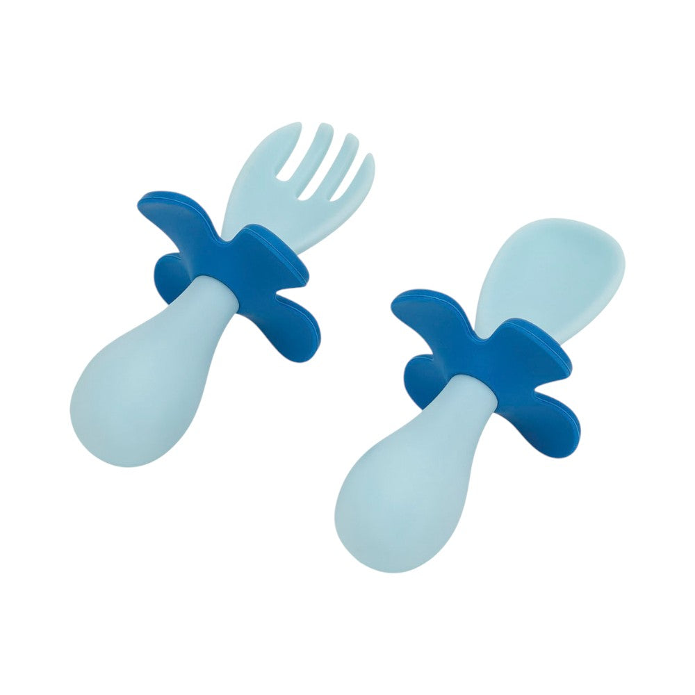 Annabel Trends Flower Fork & Spoon Set - Assorted Colours