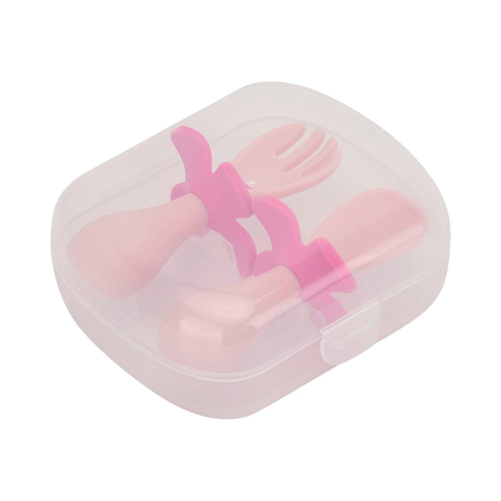 Annabel Trends Flower Fork & Spoon Set - Assorted Colours
