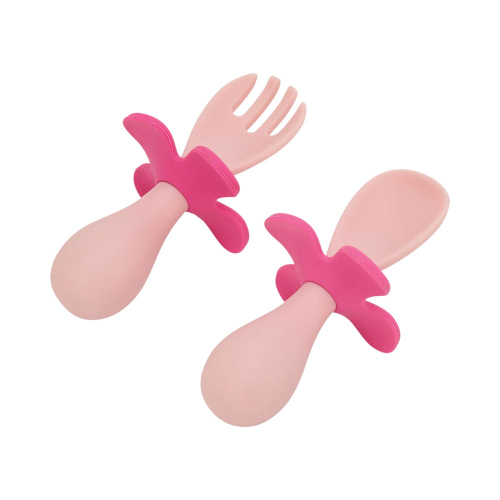 Annabel Trends Flower Fork & Spoon Set - Assorted Colours