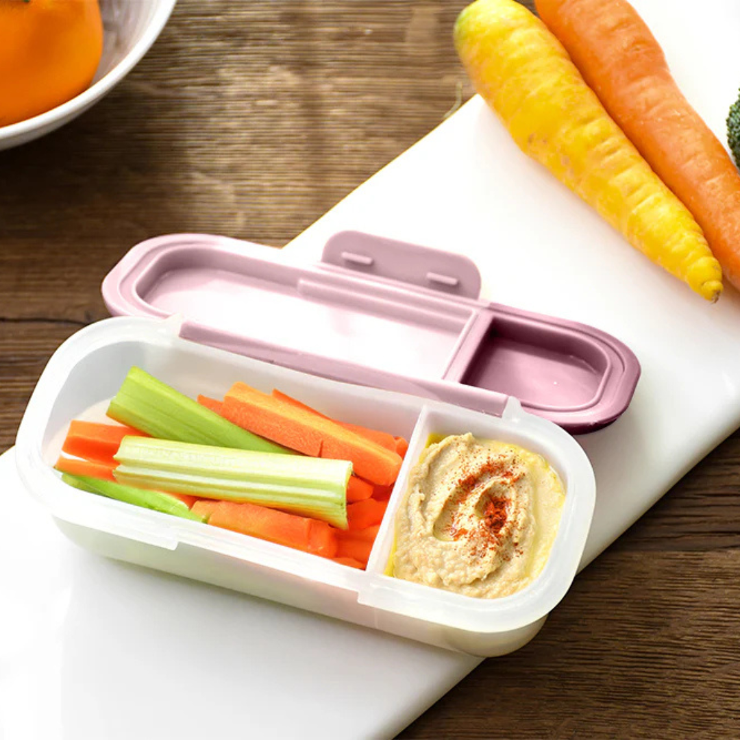Melii Luxe Dip Container - Pink & Ivory