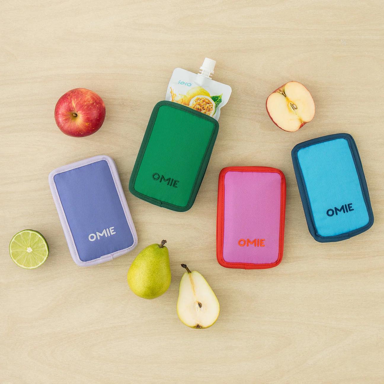 Omie Chill Freezable Yogurt/Food Pouch - Assorted Colours