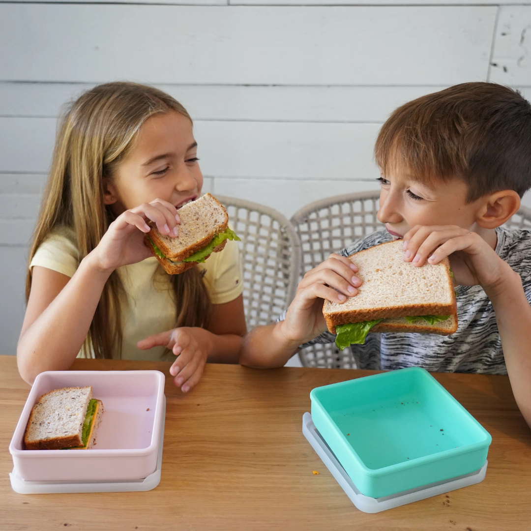 Melii Luxe 790ml Silicone Sandwich Container - Blue