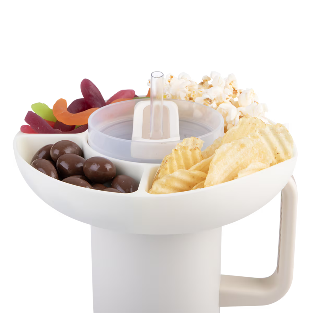 Oasis Commuter Silicone Snack Bowl - Cream