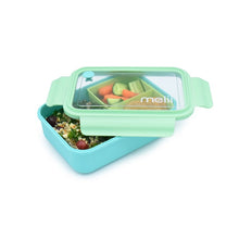 Load image into Gallery viewer, Melii 1250ml Bento Box w/ Removable Compartment - Blue