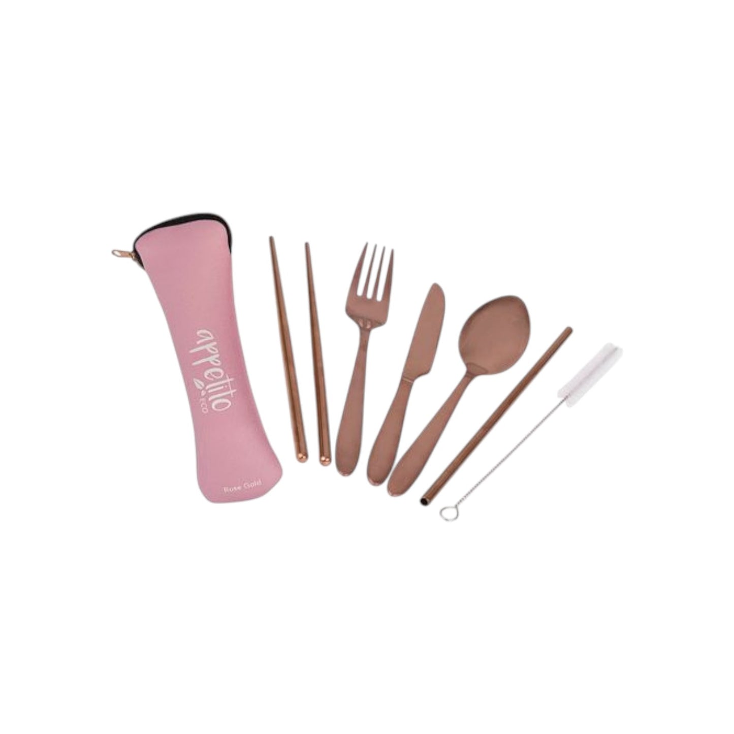 Appetito 6 Piece SS Traveller's Cutlery Set - Assorted Colours