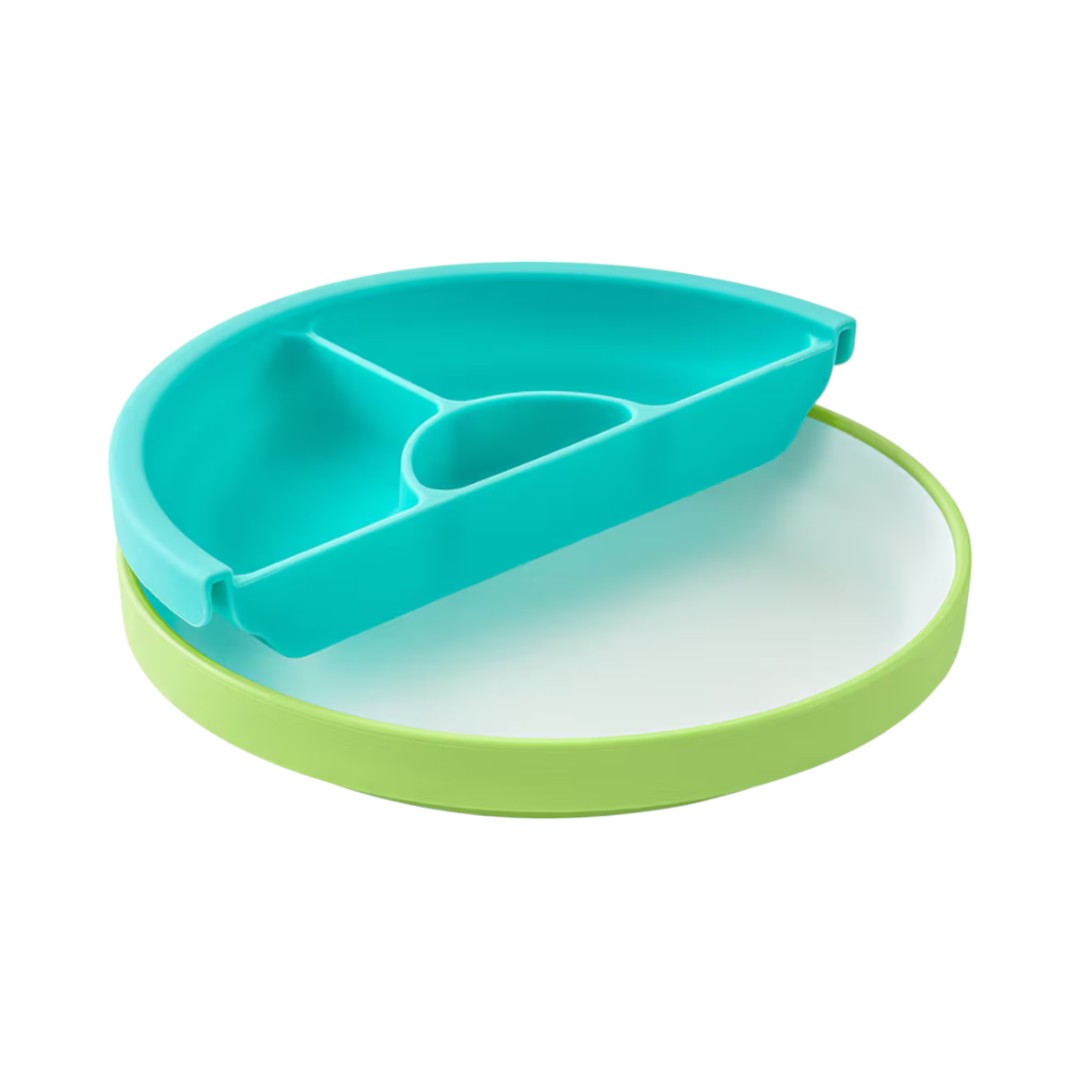 Omie Toddler Plate & Divider - Assorted Colours