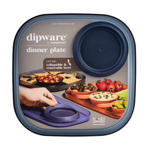 Madesmart Dipware Dinner Plate with bowl - Assorted Colours