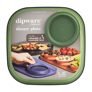 Madesmart Dipware Dinner Plate with bowl - Assorted Colours