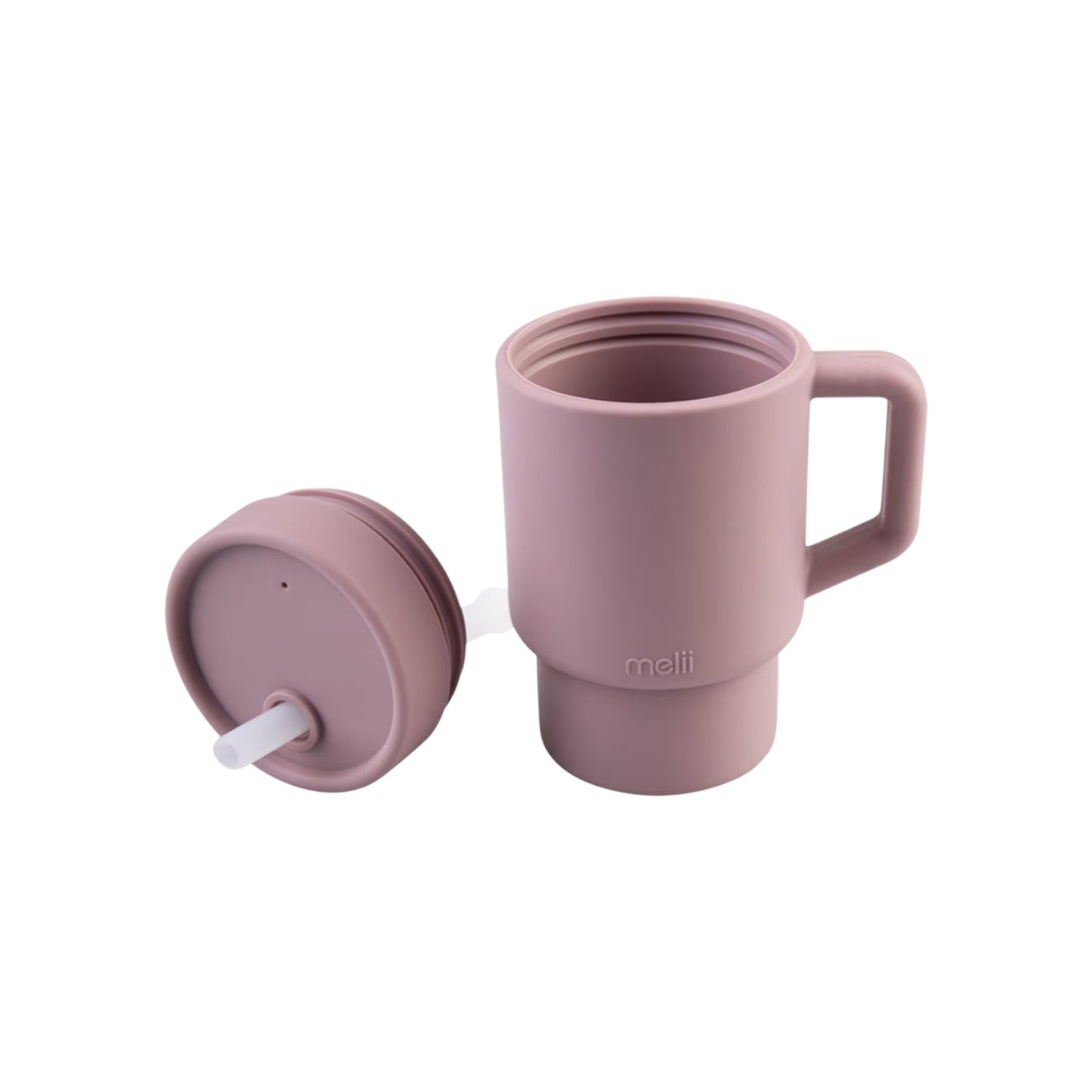 Melii Luxe 265ml Silicone Tumbler w/ Straw - Assorted Colours