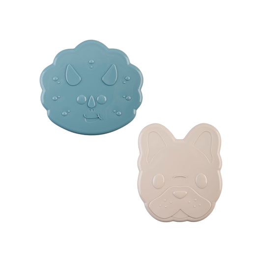 Melii Luxe 3-in-1 Sandwich Cutters Set - Dinosaur & Bulldog