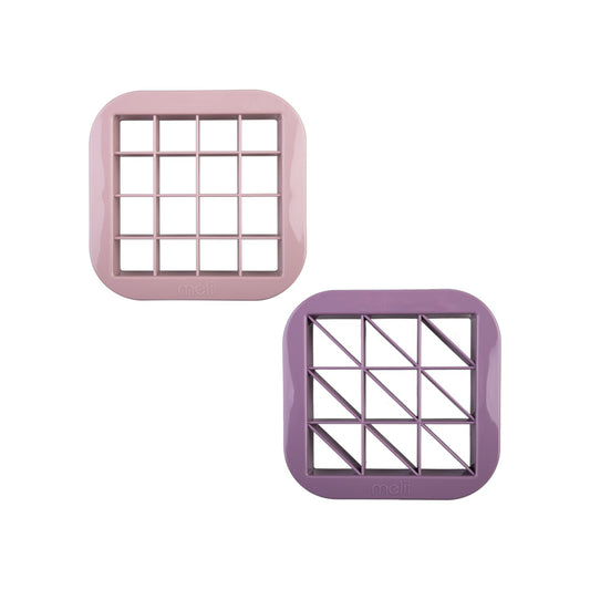 Melii Luxe Bite Size Sandwich Cutters Set - Pink & Purple