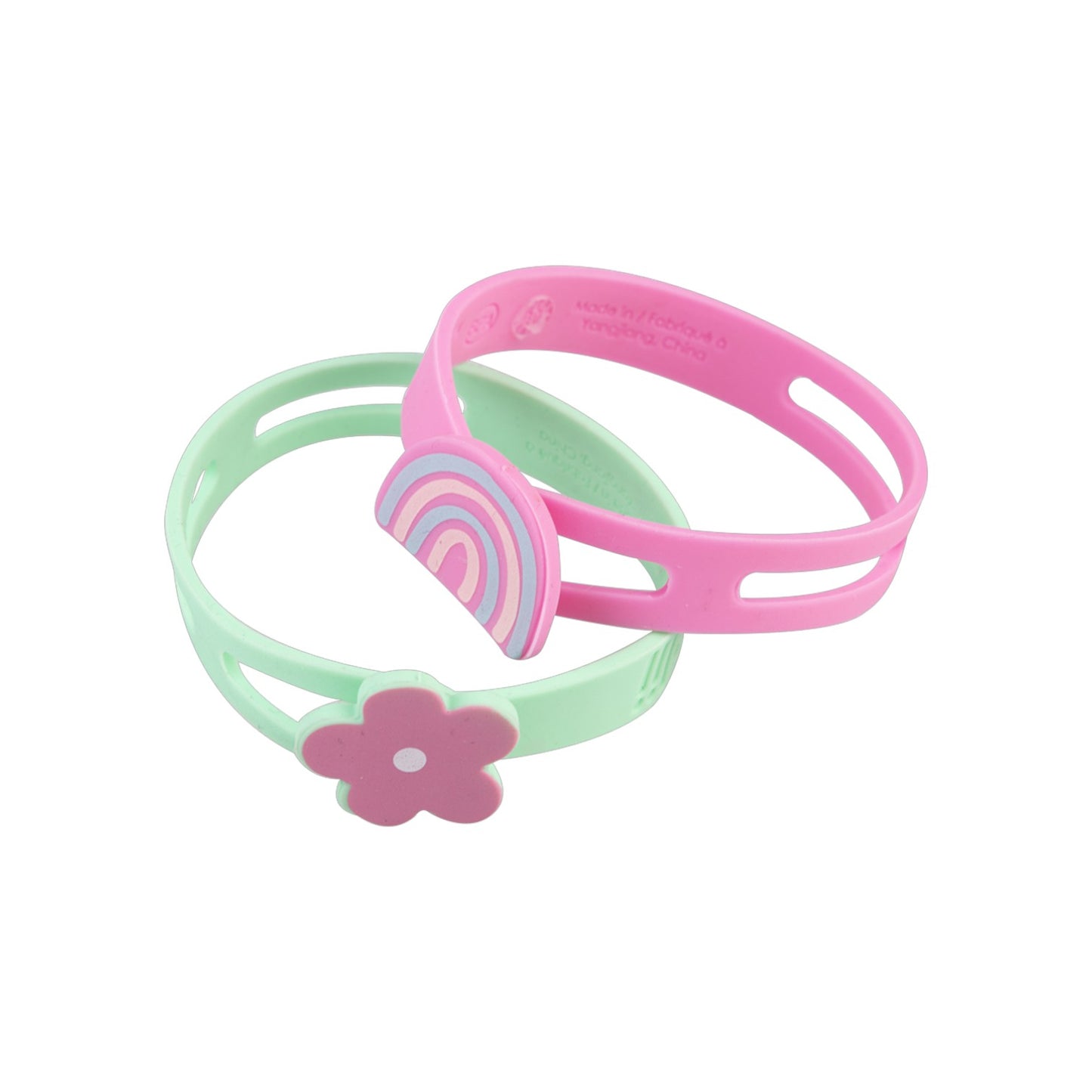 Melii Luxe Silicone Wrap Bands Set - Flower, Heart & Rainbows