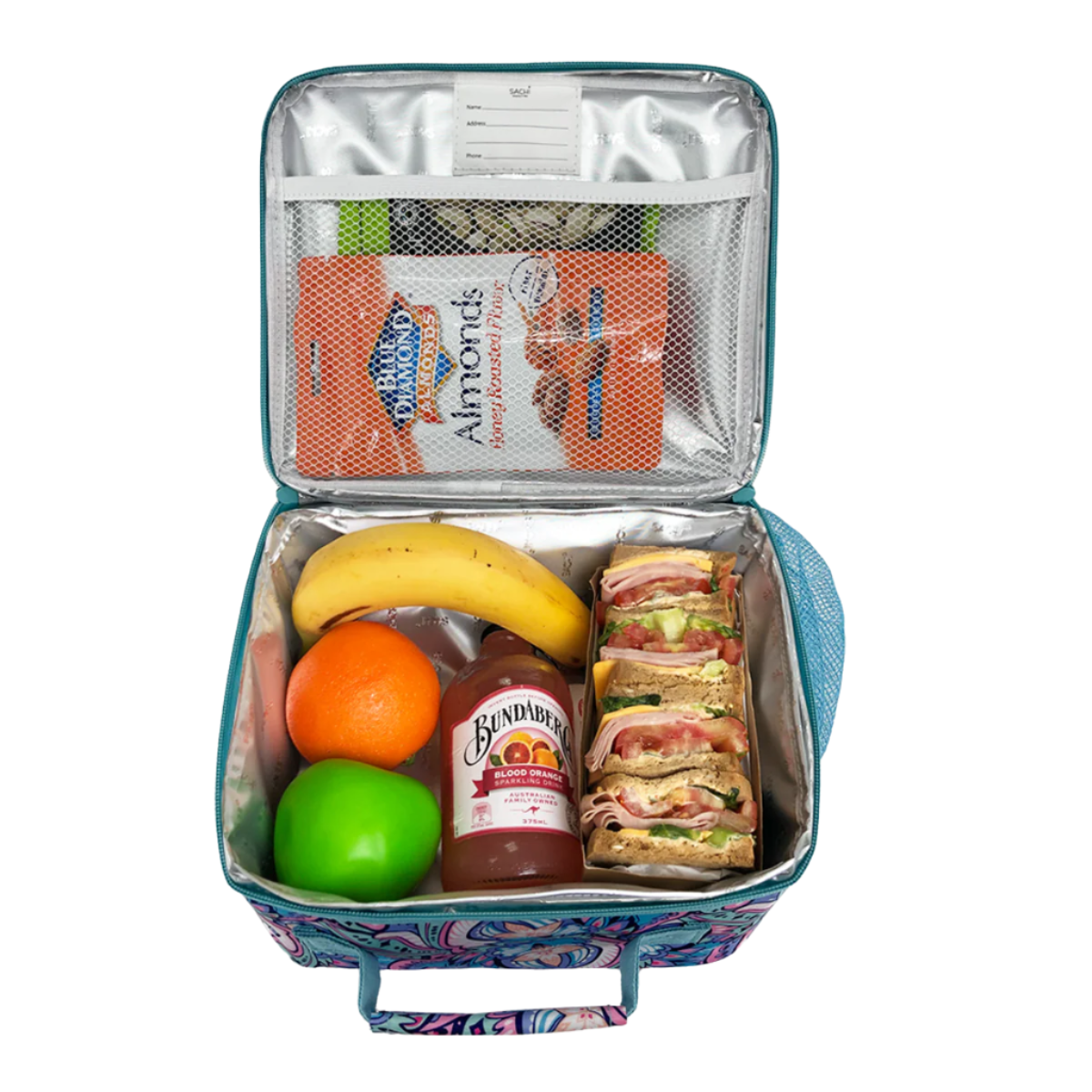 Sachi Insulated Crew Lunch Bag w/ Bottle Holder - Pastel Vibes