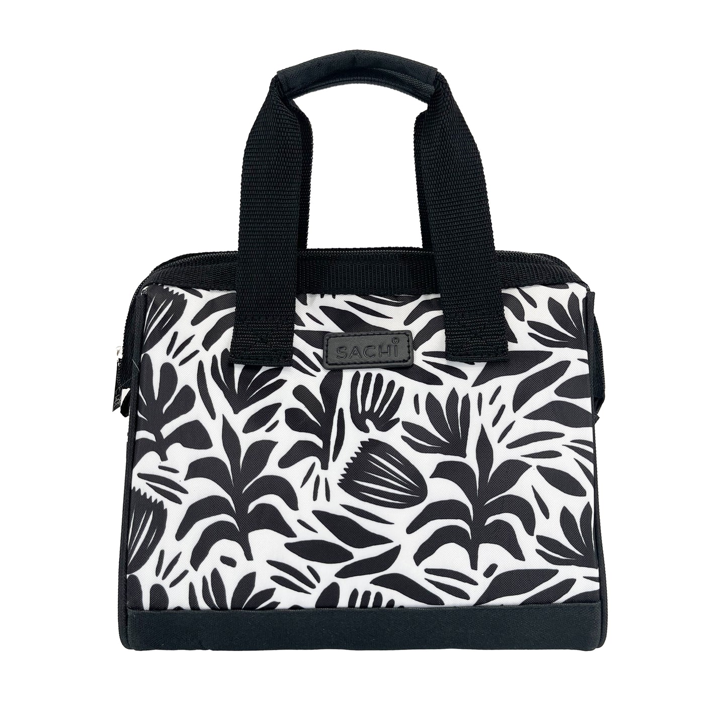 Oasis & Sachi Insulated Lunch Bag & Drink Bottle Bundle - Monochrome Blooms
