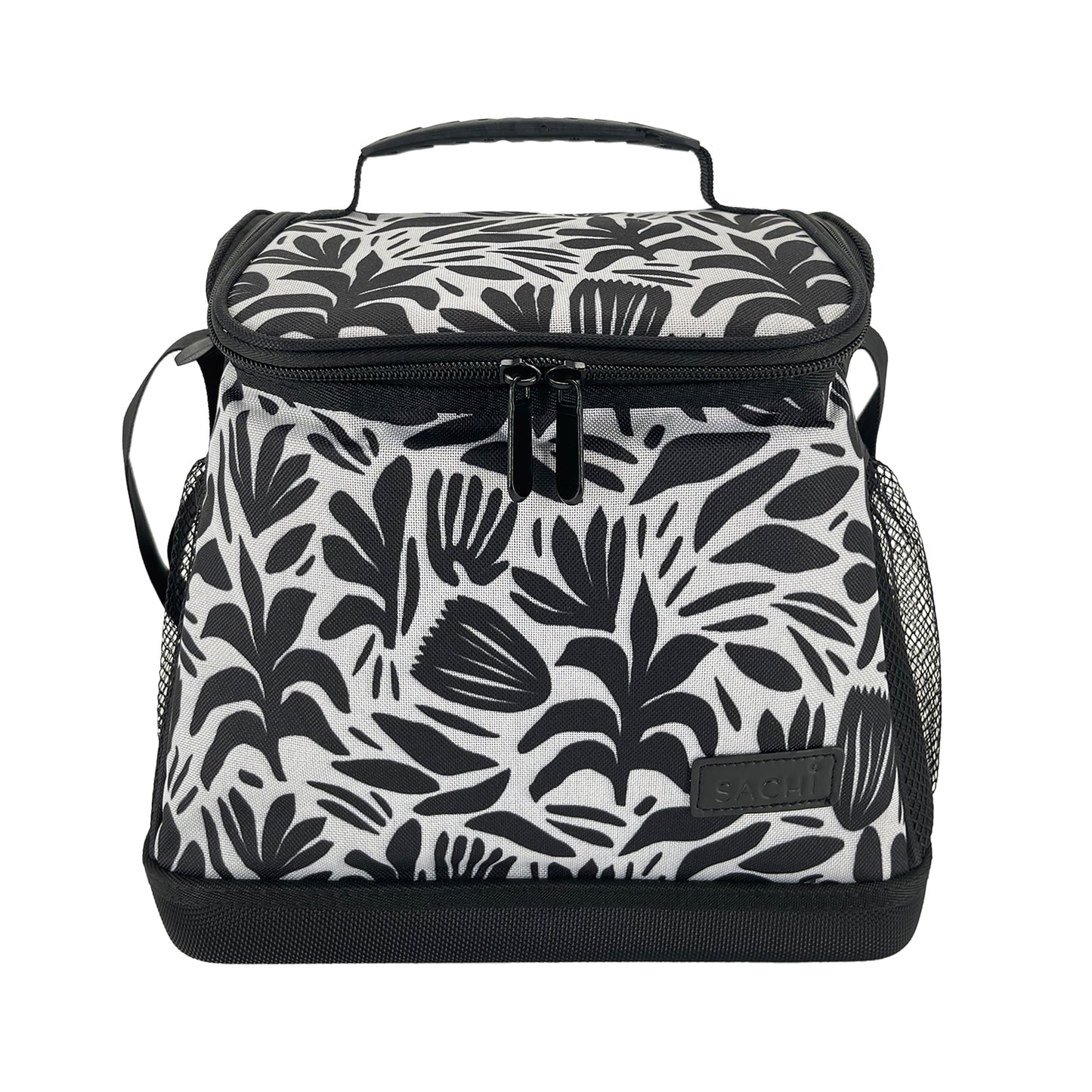 Oasis & Sachi Insulated Cooler Bag & Drink Bottle Bundle - Monochrome Blooms