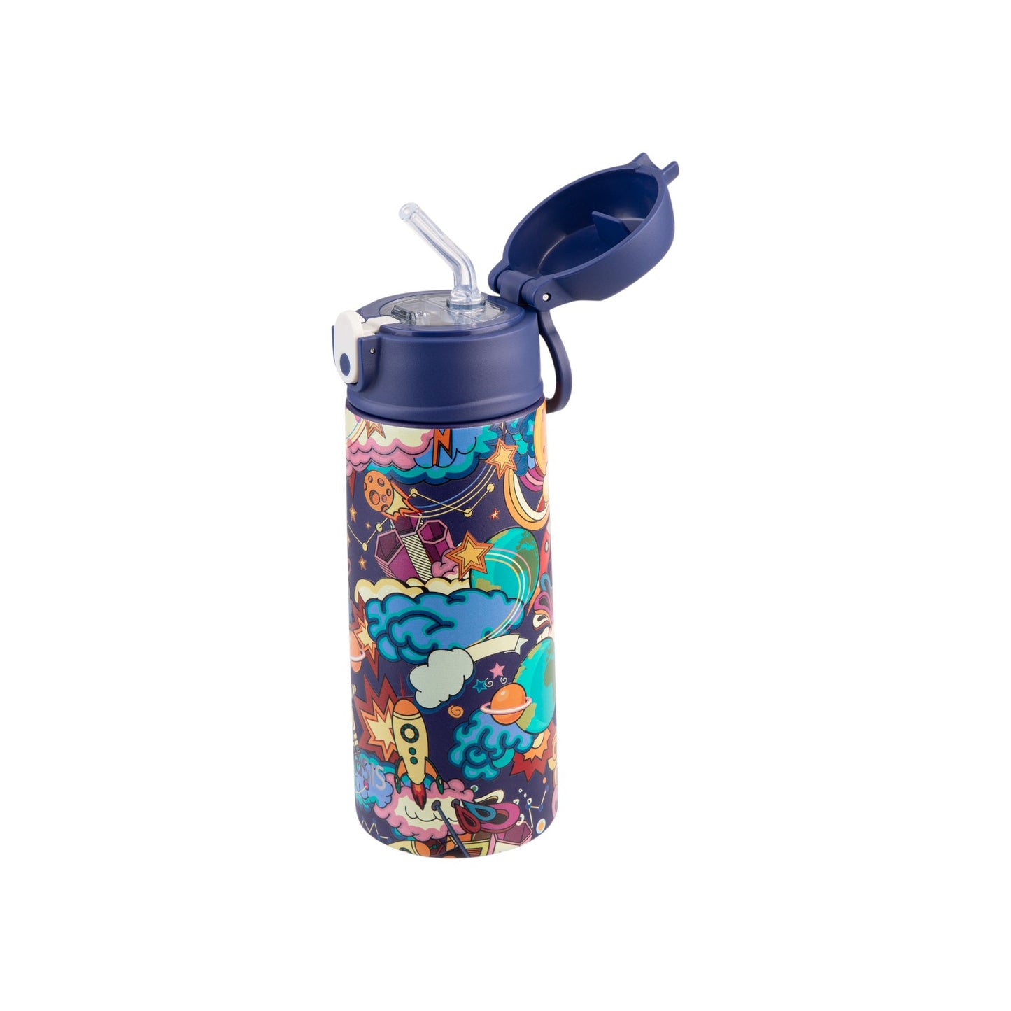 Oasis Kid's 550ml Insulated Drink Bottle w/ Sipper - Alien Adventures