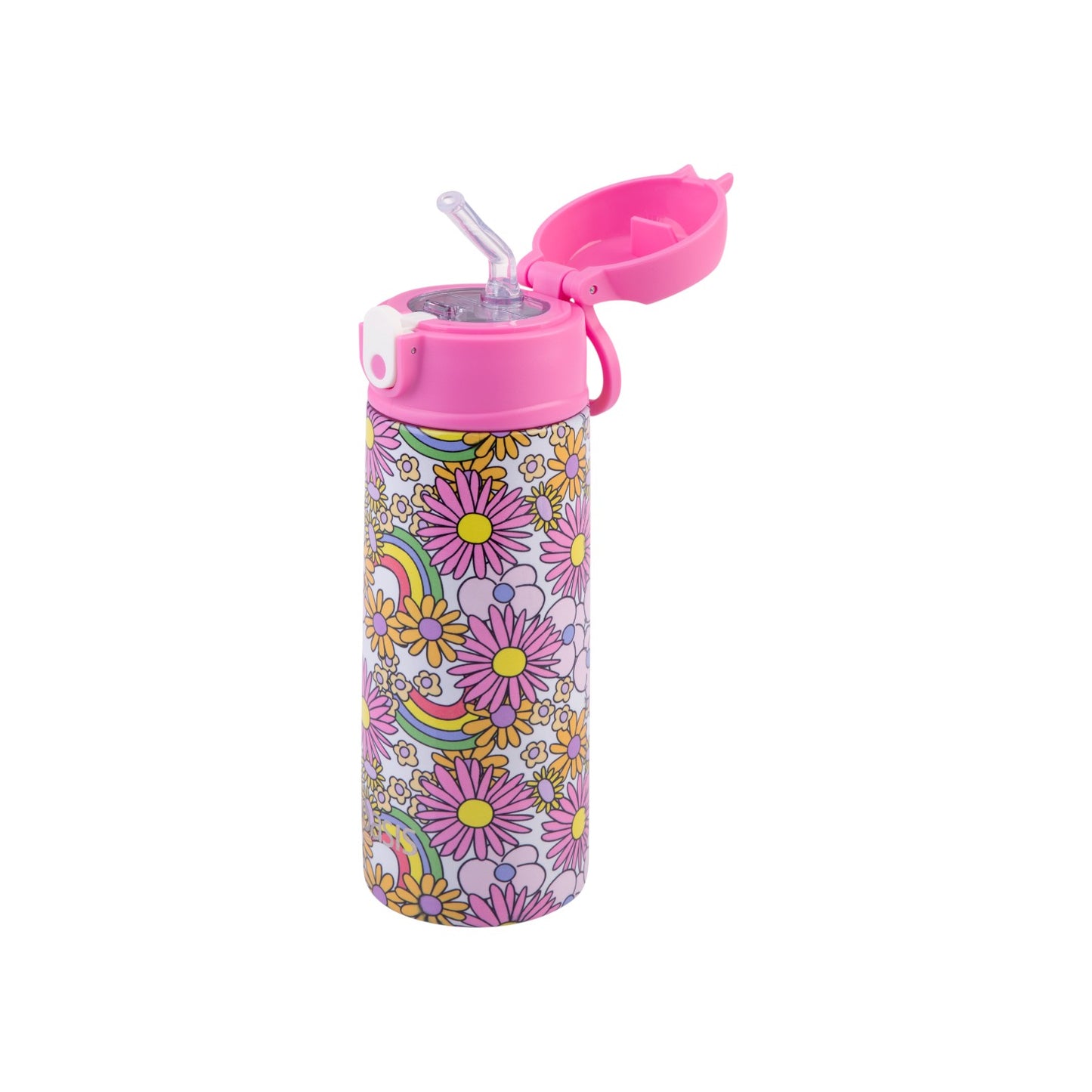 Oasis Kid's 550ml Insulated Drink Bottle w/ Sipper - Flower Power