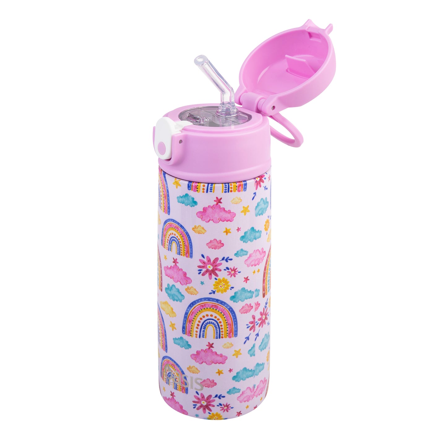 Oasis Kid's 550ml Insulated Drink Bottle w/ Sipper - Rainbow Sky