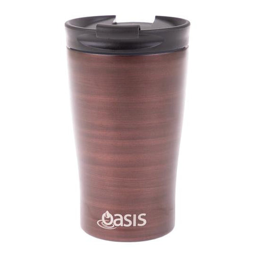 Oasis 350ml Stainless Steel Insulated Travel Cup - Bronze