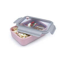 Load image into Gallery viewer, Melii 1250ml Bento Box w/ Removable Compartment - Pink