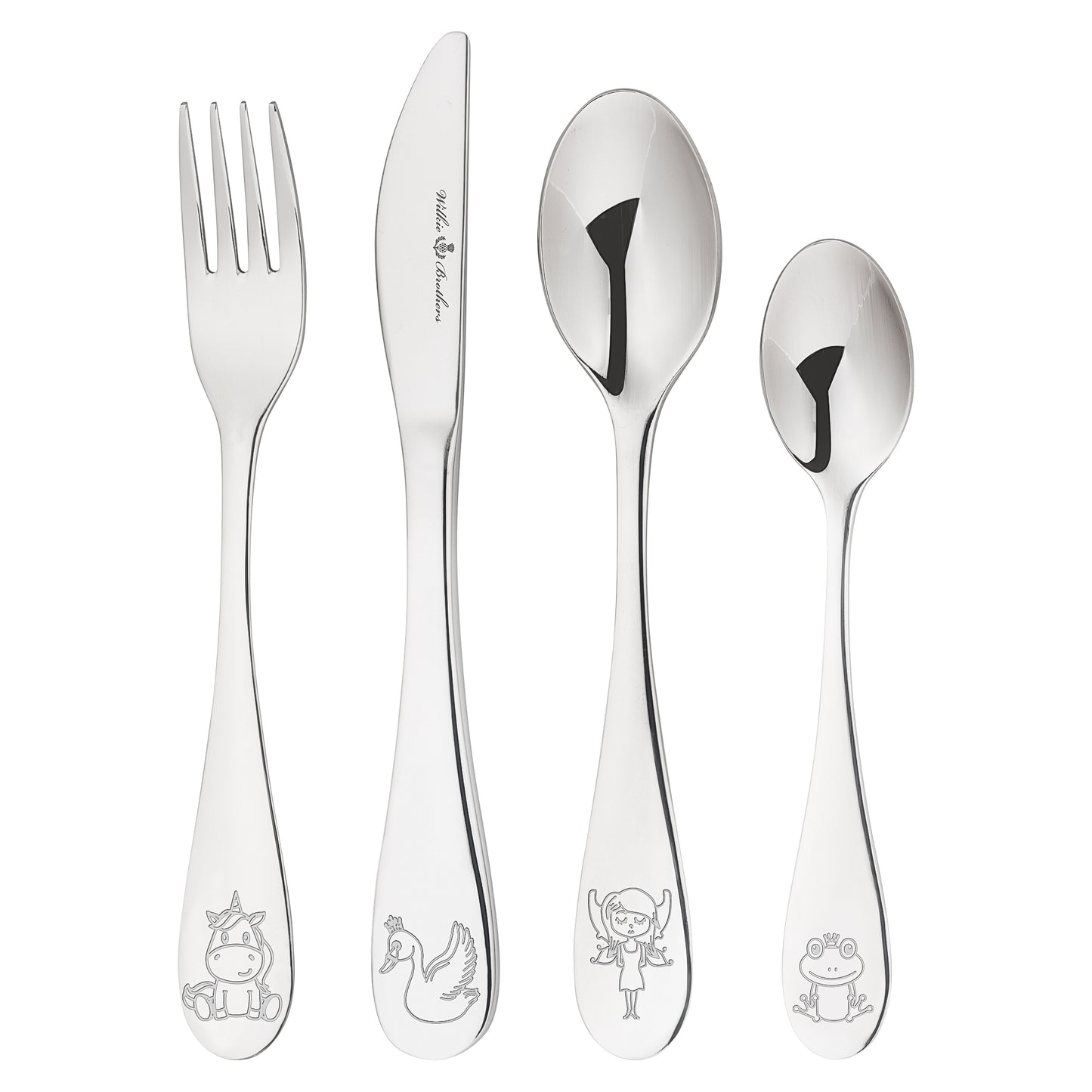 Wilkie Brothers 4 Piece Kids Cutlery Set - Fairytale