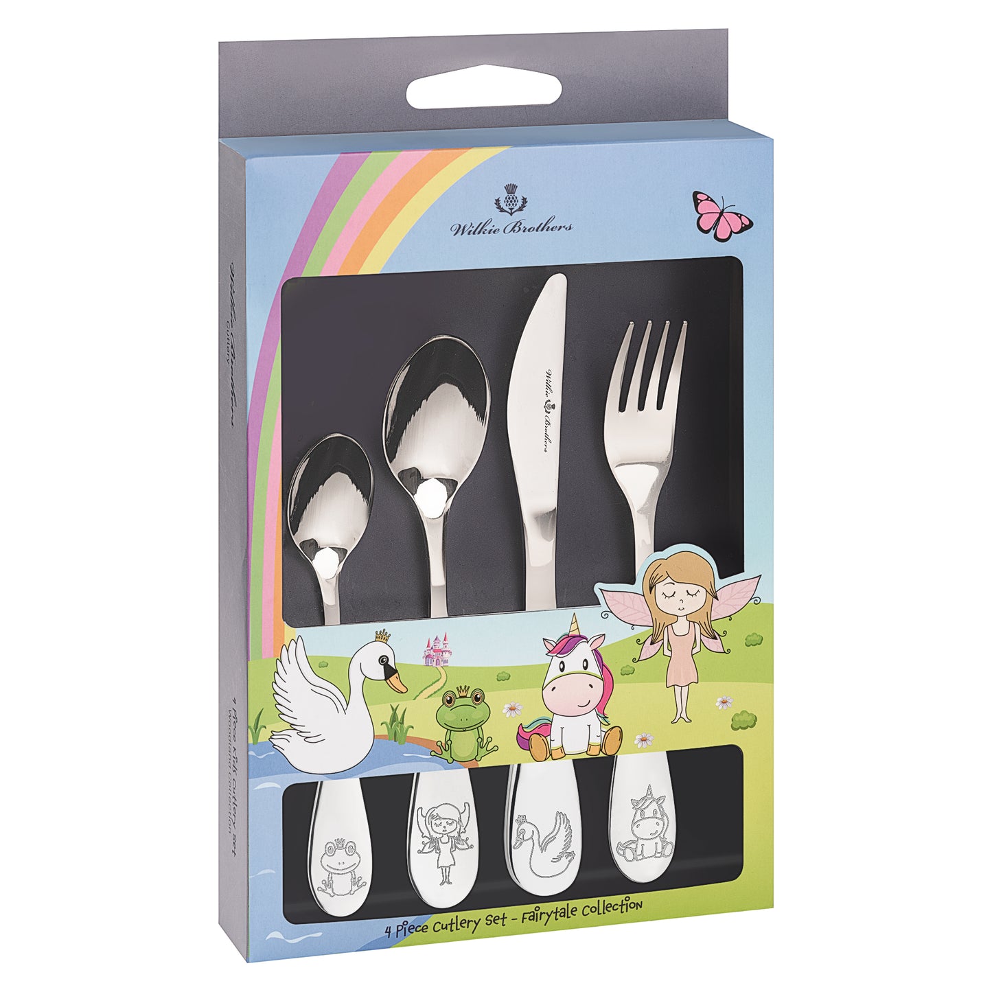 Wilkie Brothers 4 Piece Kids Cutlery Set - Fairytale