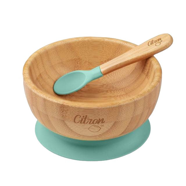Citron Bamboo Bowl & Cup Bundle - Green