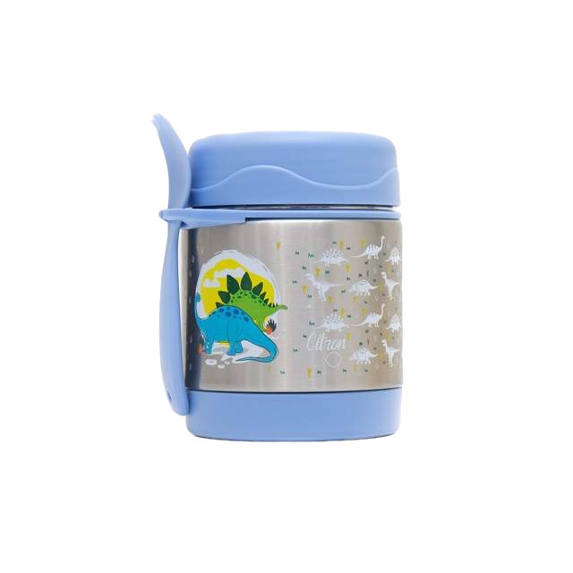 Citron Dinosaur Lunchbox & 300ml Insulated Food Jar Bundle