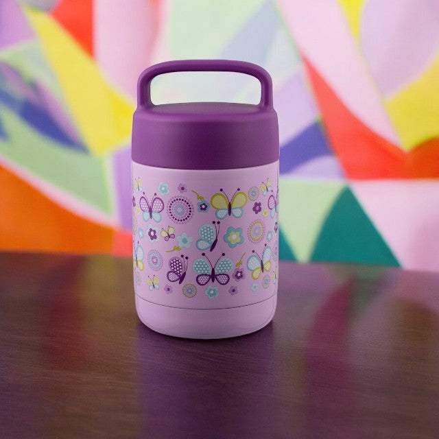 Avanti YumYum 375ml Kids Insulated Food Jar - Butterflies