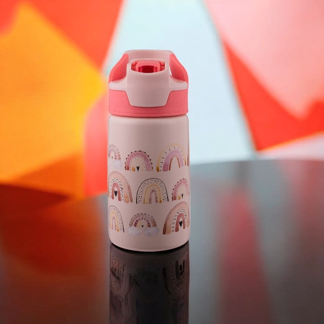 Avanti YumYum 375ml Auto Flip Spout Insulated Bottle - Rainbow Magic