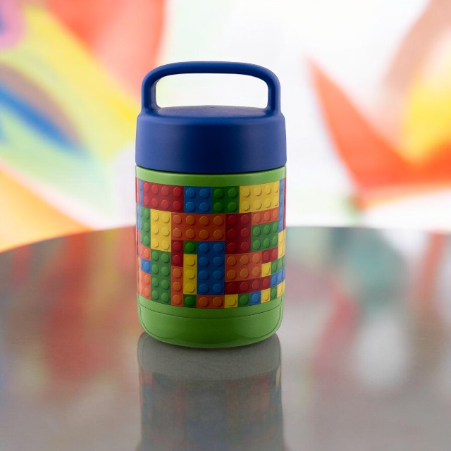 Avanti YumYum 375ml Kids Insulated Food Jar - Building Blocks