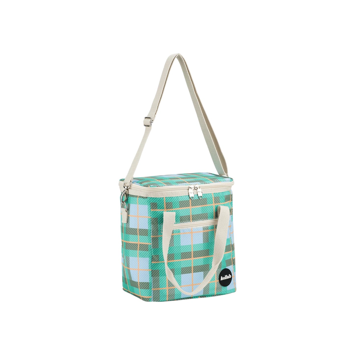 Kollab Mini Insulated Cooler Bag - Ocean Check