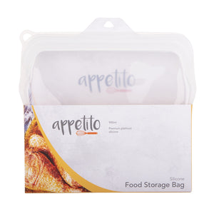 Appetito Silicone 900ml Food Storage Bag - Assorted Colours