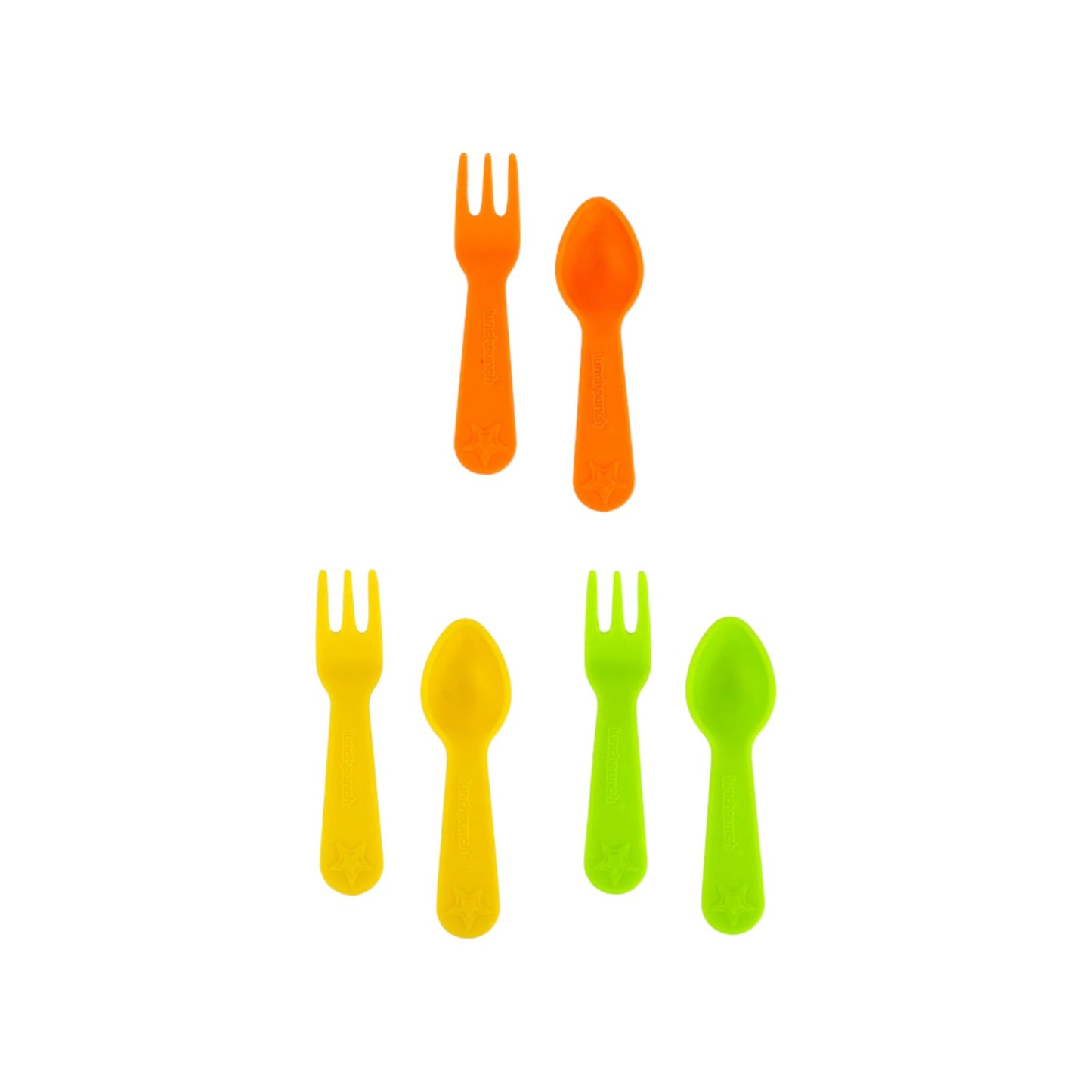 Lunch Punch Fork and Spoon Set - Bright *PREORDER*