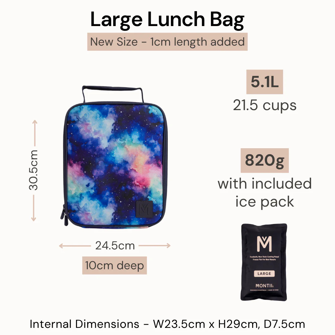 MontiiCo Insulated Large Lunch Bag - Safari *PREORDER*