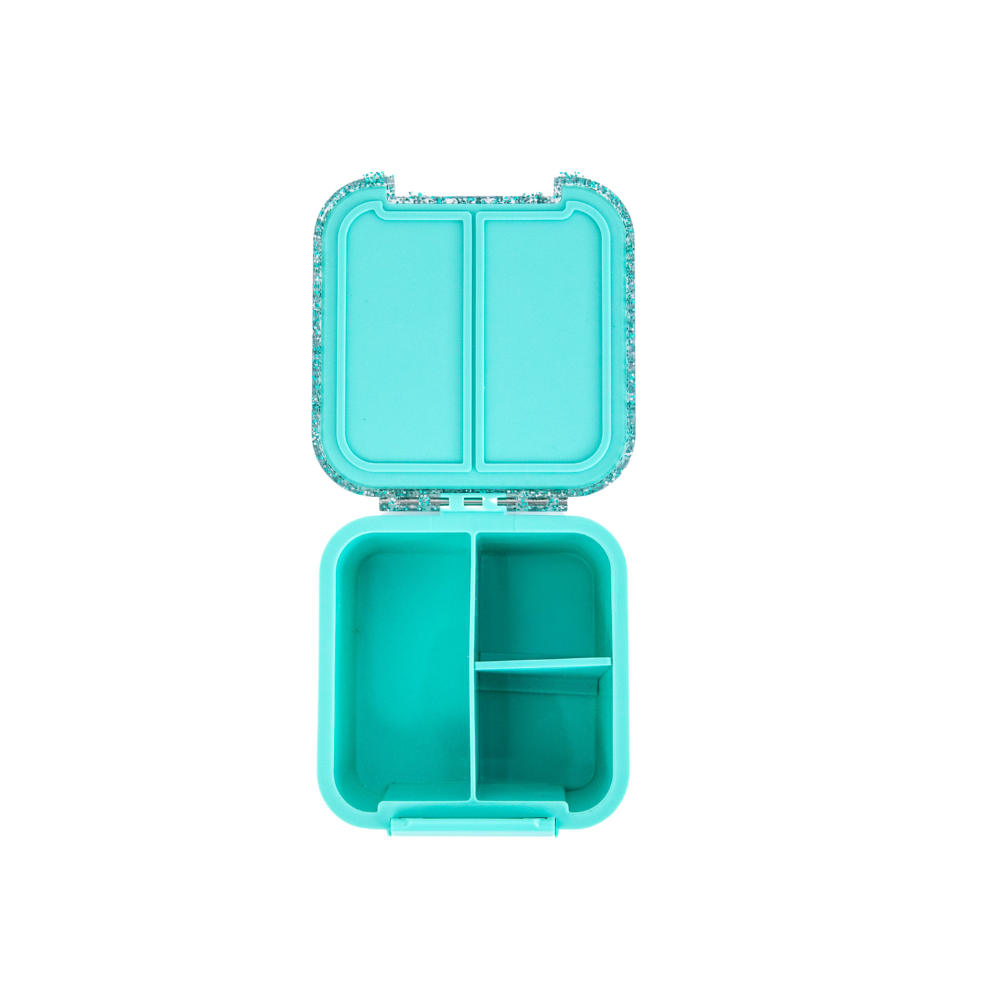 MontiiCo Bento Two Snack Box - Turquoise Glitter