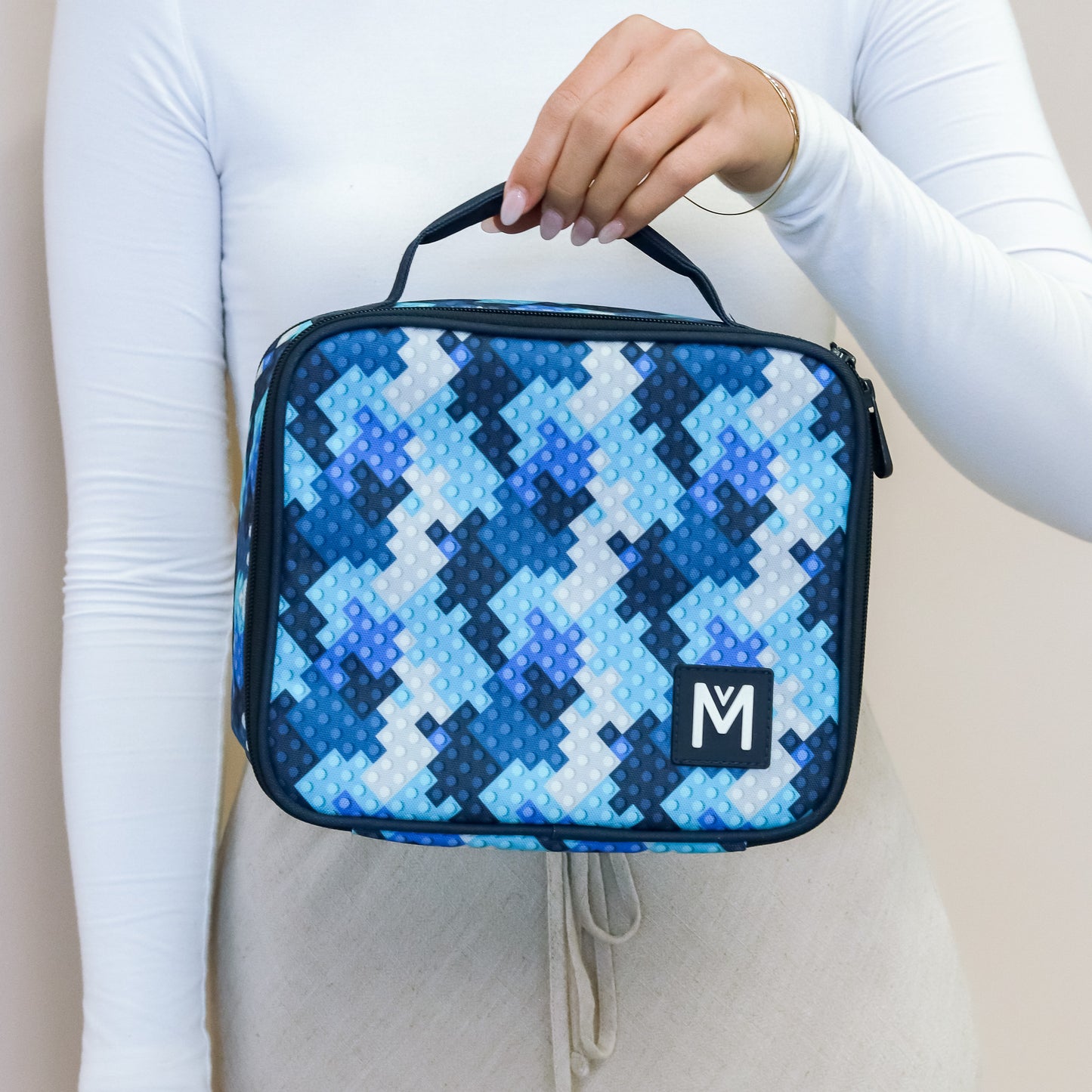 MontiiCo Medium Lunch Bag - Block Land