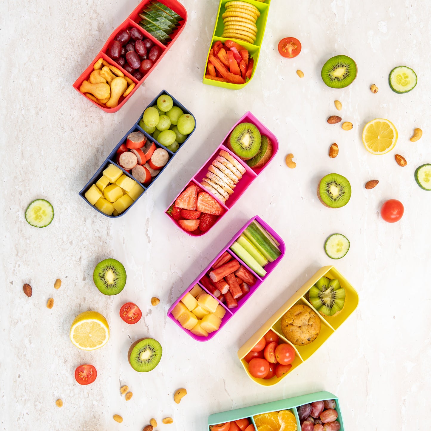 MontiiCo Feast Bento Tray - Assorted Colours