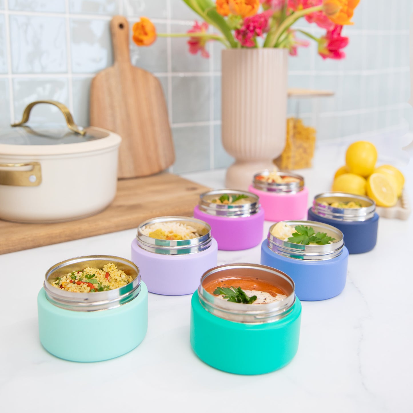 MontiiCo Insulated Mini 200ml Food Jar - Assorted Colours